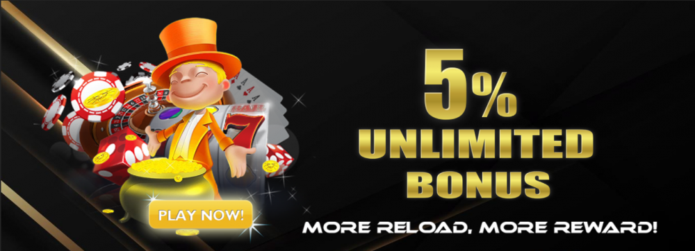 Unlimited bonus 5%(Slot)